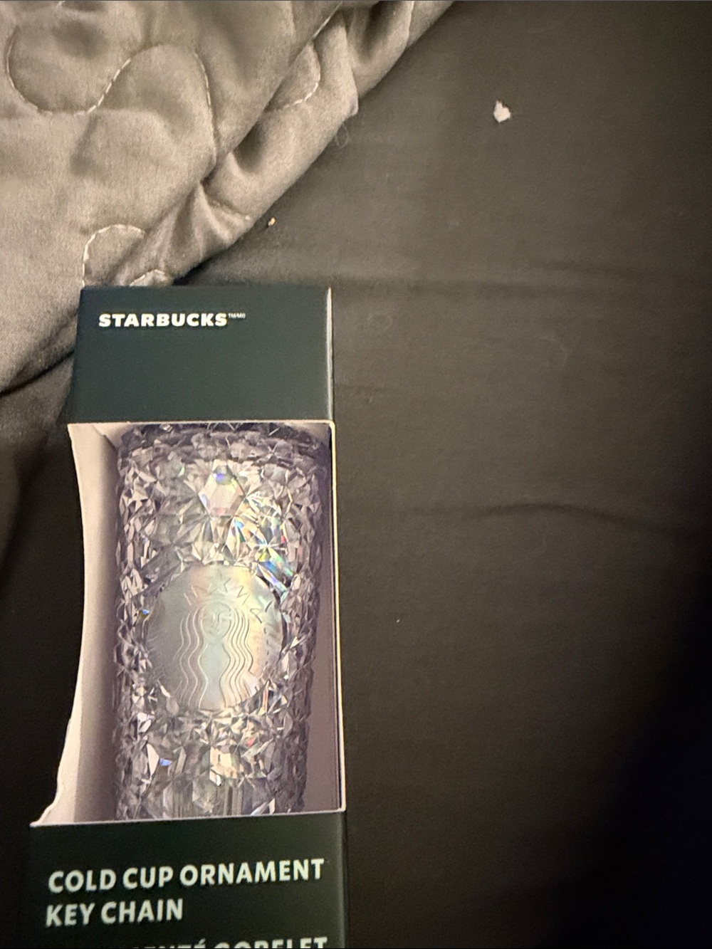Starbucks Iridescent Crystal Cold Cup Key Chain - Lavender Holographic